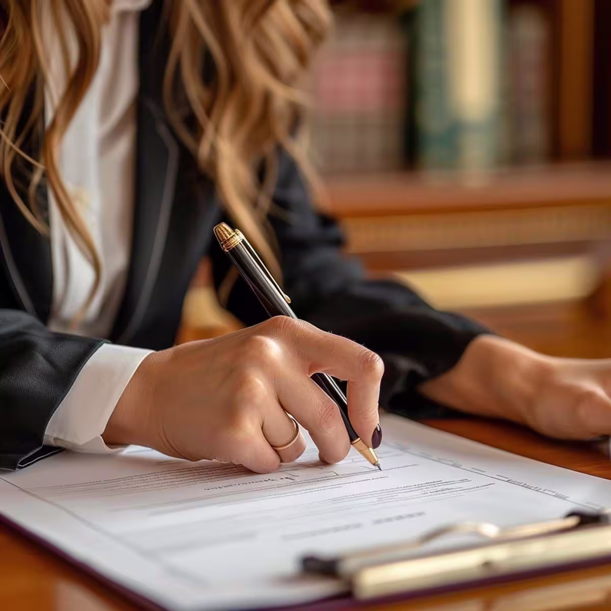 Firma de la documentación de una operación de compra
